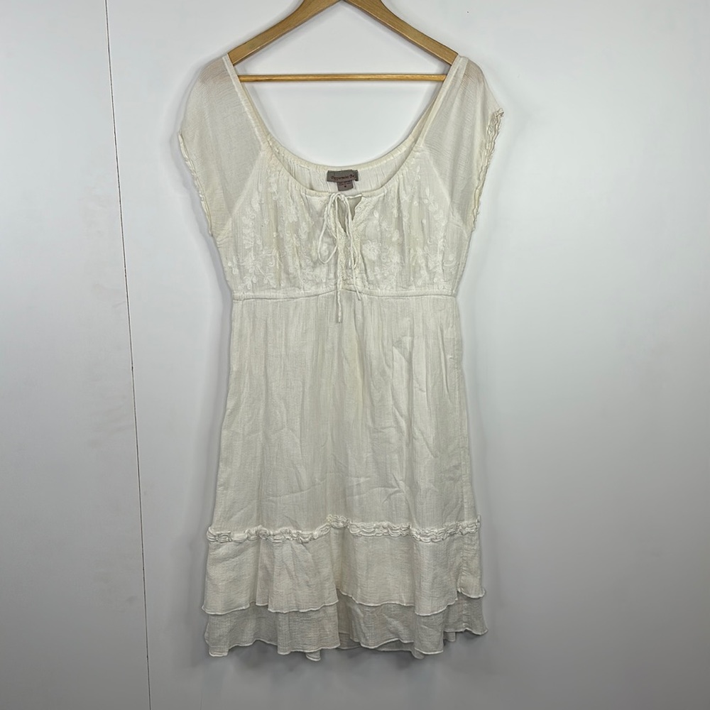 Peppermint Bay Flowy Beach Dress Womens Size M White